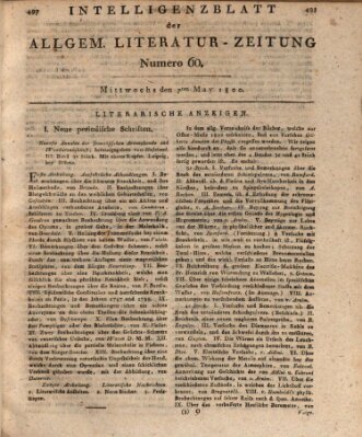 Allgemeine Literatur-Zeitung (Literarisches Zentralblatt für Deutschland) Mittwoch 7. Mai 1800