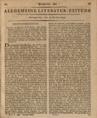 Allgemeine Literatur-Zeitung (Literarisches Zentralblatt für Deutschland) Donnerstag 26. Juni 1800