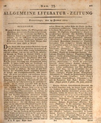 Allgemeine Literatur-Zeitung (Literarisches Zentralblatt für Deutschland) Donnerstag 29. Januar 1801