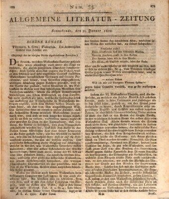 Allgemeine Literatur-Zeitung (Literarisches Zentralblatt für Deutschland) Samstag 31. Januar 1801