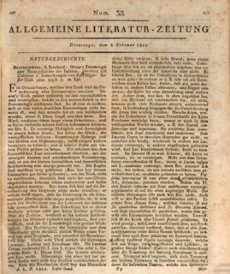 Allgemeine Literatur-Zeitung (Literarisches Zentralblatt für Deutschland) Dienstag 3. Februar 1801