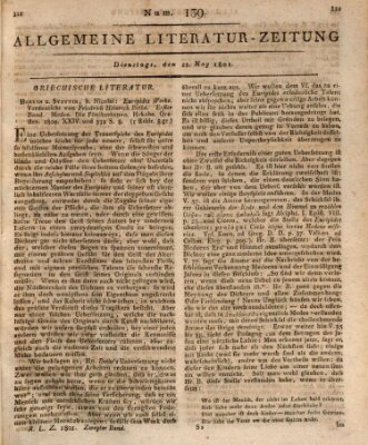 Allgemeine Literatur-Zeitung (Literarisches Zentralblatt für Deutschland) Dienstag 12. Mai 1801