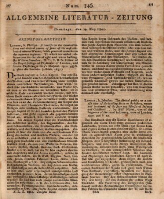 Allgemeine Literatur-Zeitung (Literarisches Zentralblatt für Deutschland) Dienstag 19. Mai 1801