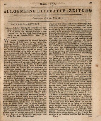 Allgemeine Literatur-Zeitung (Literarisches Zentralblatt für Deutschland) Freitag 29. Mai 1801