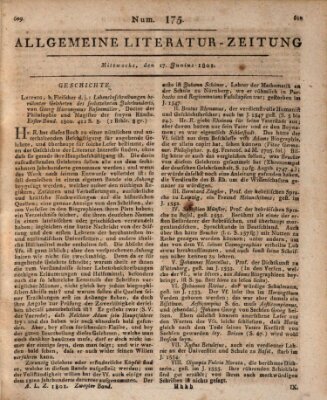 Allgemeine Literatur-Zeitung (Literarisches Zentralblatt für Deutschland) Mittwoch 17. Juni 1801