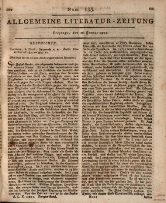 Allgemeine Literatur-Zeitung (Literarisches Zentralblatt für Deutschland) Freitag 26. Juni 1801