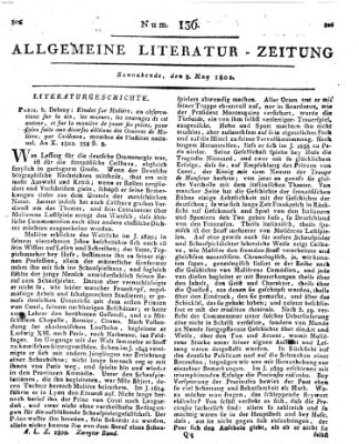 Allgemeine Literatur-Zeitung (Literarisches Zentralblatt für Deutschland) Samstag 8. Mai 1802