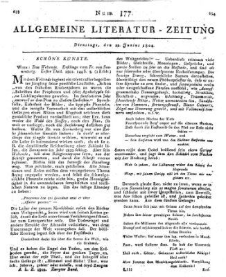 Allgemeine Literatur-Zeitung (Literarisches Zentralblatt für Deutschland) Dienstag 22. Juni 1802