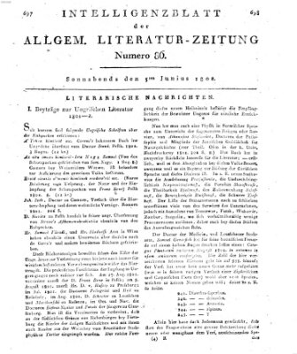 Allgemeine Literatur-Zeitung (Literarisches Zentralblatt für Deutschland) Samstag 5. Juni 1802