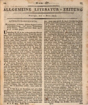 Allgemeine Literatur-Zeitung (Literarisches Zentralblatt für Deutschland) Montag 7. März 1803