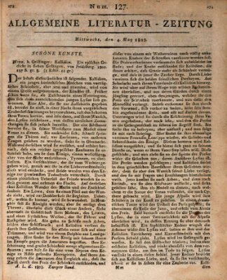 Allgemeine Literatur-Zeitung (Literarisches Zentralblatt für Deutschland) Mittwoch 4. Mai 1803