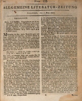 Allgemeine Literatur-Zeitung (Literarisches Zentralblatt für Deutschland) Samstag 7. Mai 1803