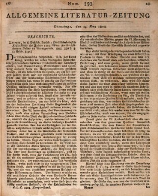 Allgemeine Literatur-Zeitung (Literarisches Zentralblatt für Deutschland) Dienstag 24. Mai 1803