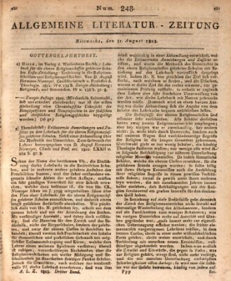 Allgemeine Literatur-Zeitung (Literarisches Zentralblatt für Deutschland) Mittwoch 31. August 1803