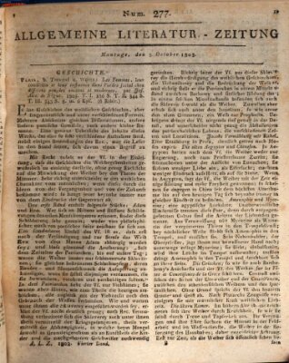 Allgemeine Literatur-Zeitung (Literarisches Zentralblatt für Deutschland) Montag 3. Oktober 1803