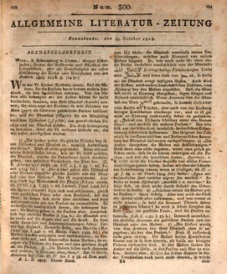 Allgemeine Literatur-Zeitung (Literarisches Zentralblatt für Deutschland) Samstag 29. Oktober 1803