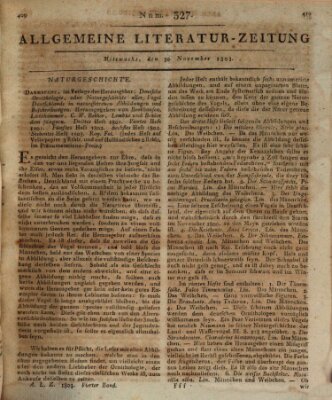 Allgemeine Literatur-Zeitung (Literarisches Zentralblatt für Deutschland) Mittwoch 30. November 1803