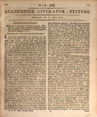 Allgemeine Literatur-Zeitung (Literarisches Zentralblatt für Deutschland) Dienstag 17. April 1804