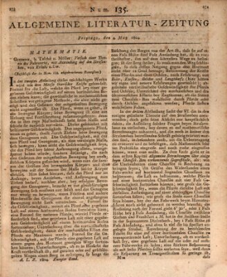 Allgemeine Literatur-Zeitung (Literarisches Zentralblatt für Deutschland) Freitag 4. Mai 1804