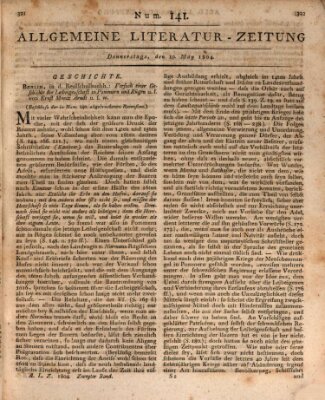 Allgemeine Literatur-Zeitung (Literarisches Zentralblatt für Deutschland) Donnerstag 10. Mai 1804