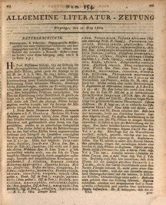 Allgemeine Literatur-Zeitung (Literarisches Zentralblatt für Deutschland) Freitag 25. Mai 1804