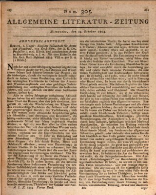 Allgemeine Literatur-Zeitung (Literarisches Zentralblatt für Deutschland) Mittwoch 24. Oktober 1804