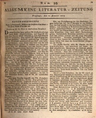 Allgemeine Literatur-Zeitung (Literarisches Zentralblatt für Deutschland) Freitag 11. Januar 1805