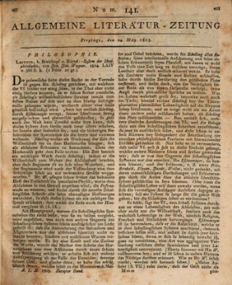 Allgemeine Literatur-Zeitung (Literarisches Zentralblatt für Deutschland) Freitag 24. Mai 1805