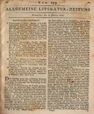 Allgemeine Literatur-Zeitung (Literarisches Zentralblatt für Deutschland) Mittwoch 12. Juni 1805