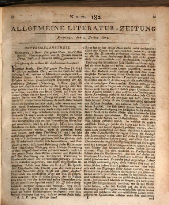 Allgemeine Literatur-Zeitung (Literarisches Zentralblatt für Deutschland) Freitag 5. Juli 1805