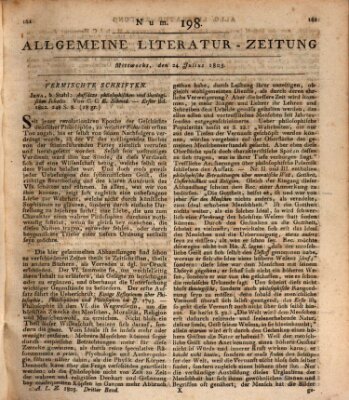 Allgemeine Literatur-Zeitung (Literarisches Zentralblatt für Deutschland) Mittwoch 24. Juli 1805