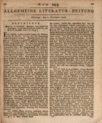 Allgemeine Literatur-Zeitung (Literarisches Zentralblatt für Deutschland) Freitag 8. November 1805