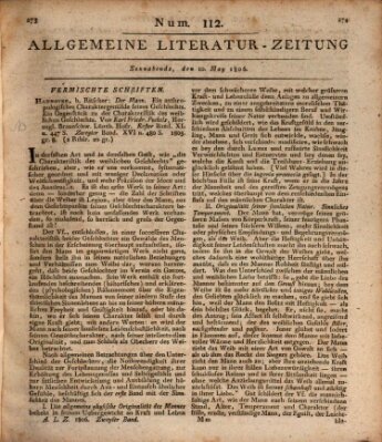 Allgemeine Literatur-Zeitung (Literarisches Zentralblatt für Deutschland) Samstag 10. Mai 1806