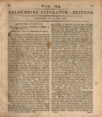 Allgemeine Literatur-Zeitung (Literarisches Zentralblatt für Deutschland) Samstag 24. Mai 1806