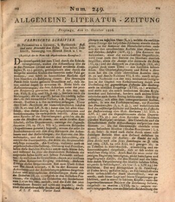 Allgemeine Literatur-Zeitung (Literarisches Zentralblatt für Deutschland) Freitag 17. Oktober 1806