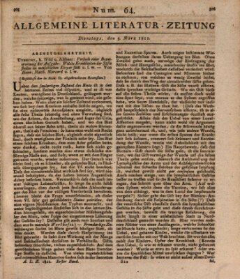 Allgemeine Literatur-Zeitung (Literarisches Zentralblatt für Deutschland) Dienstag 5. März 1811