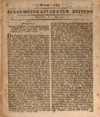 Allgemeine Literatur-Zeitung (Literarisches Zentralblatt für Deutschland) Mittwoch 1. Mai 1811