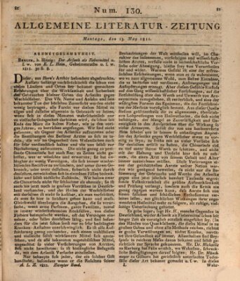 Allgemeine Literatur-Zeitung (Literarisches Zentralblatt für Deutschland) Montag 13. Mai 1811