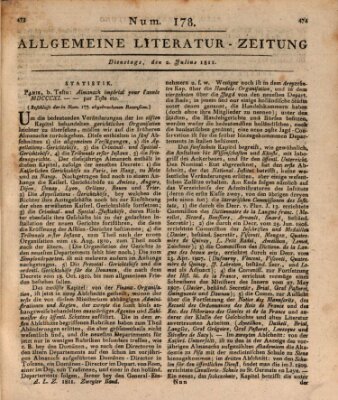 Allgemeine Literatur-Zeitung (Literarisches Zentralblatt für Deutschland) Dienstag 2. Juli 1811