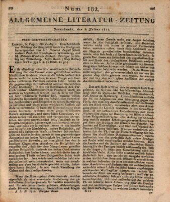 Allgemeine Literatur-Zeitung (Literarisches Zentralblatt für Deutschland) Samstag 6. Juli 1811