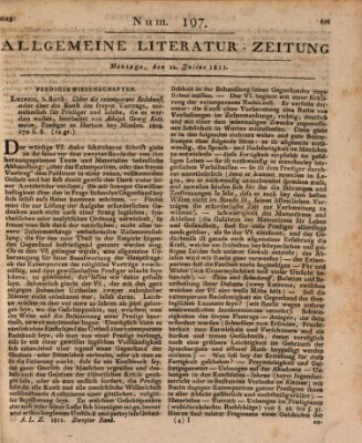 Allgemeine Literatur-Zeitung (Literarisches Zentralblatt für Deutschland) Montag 22. Juli 1811