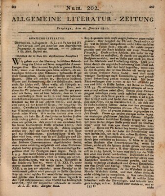 Allgemeine Literatur-Zeitung (Literarisches Zentralblatt für Deutschland) Freitag 26. Juli 1811