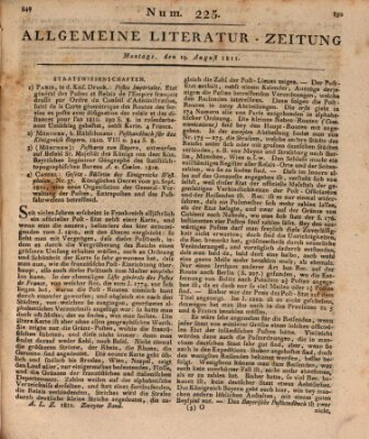 Allgemeine Literatur-Zeitung (Literarisches Zentralblatt für Deutschland) Montag 19. August 1811