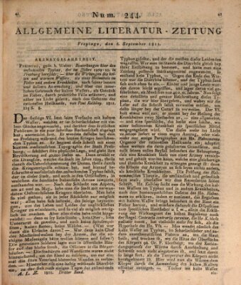 Allgemeine Literatur-Zeitung (Literarisches Zentralblatt für Deutschland) Freitag 6. September 1811