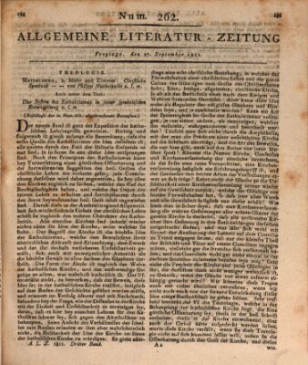 Allgemeine Literatur-Zeitung (Literarisches Zentralblatt für Deutschland) Freitag 27. September 1811