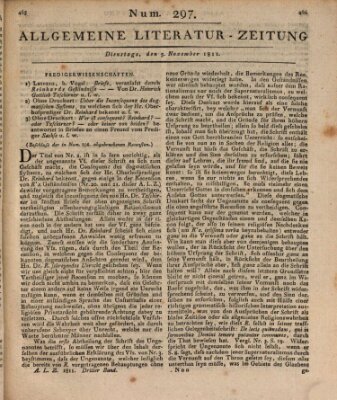 Allgemeine Literatur-Zeitung (Literarisches Zentralblatt für Deutschland) Dienstag 5. November 1811