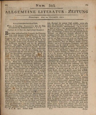 Allgemeine Literatur-Zeitung (Literarisches Zentralblatt für Deutschland) Dienstag 12. November 1811