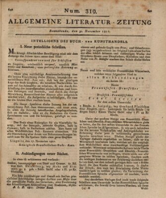 Allgemeine Literatur-Zeitung (Literarisches Zentralblatt für Deutschland) Samstag 30. November 1811