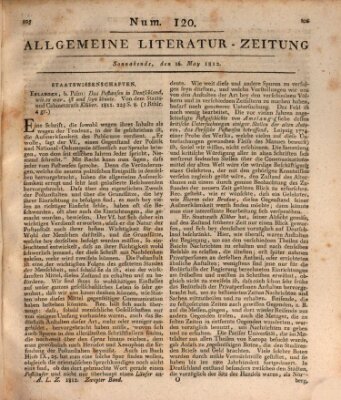 Allgemeine Literatur-Zeitung (Literarisches Zentralblatt für Deutschland) Samstag 16. Mai 1812