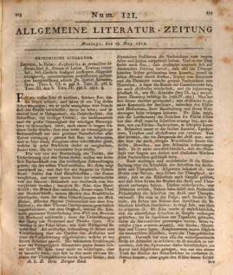 Allgemeine Literatur-Zeitung (Literarisches Zentralblatt für Deutschland) Montag 18. Mai 1812